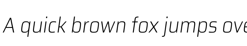 Preview of Assailand ExtraLight Italic font