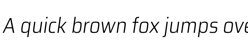 Preview of Assailand Light Italic font