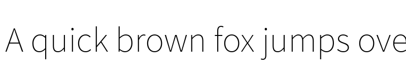 Preview of Assistant ExtraLight font