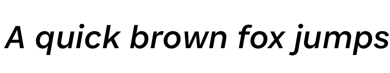 Preview of Associate Sans Italic font