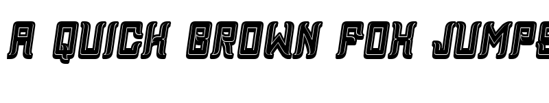 Preview of Assyrian 3D Filled Italic font