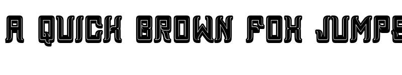 Preview of Assyrian 3D Filled Regular font