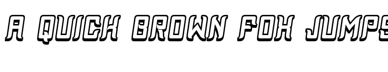 Preview of Assyrian 3D Italic font