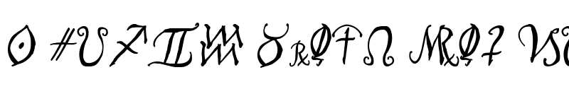 Preview of AstroScript Bold font