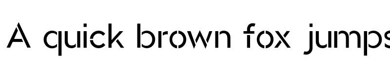 Preview of Atami Stencil font