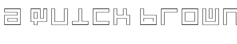 Preview of Atari 1 Regular font