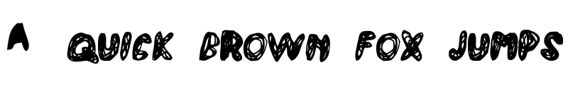 Preview of Atchy Regular font