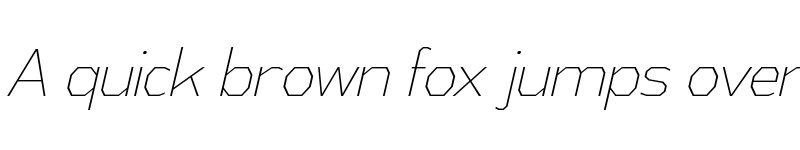 Preview of Athabasca Condensed ExtraLight Italic font