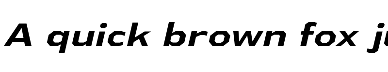 Preview of Athabasca Expanded Bold Italic font