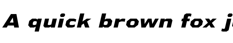 Preview of Athabasca Expanded ExtraBold Italic font