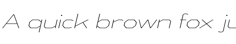 Preview of Athabasca Expanded ExtraLight Italic font