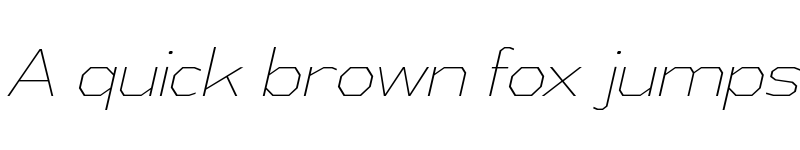 Preview of Athabasca ExtraLight Italic font