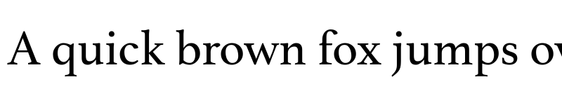 Preview of Athelas Regular font