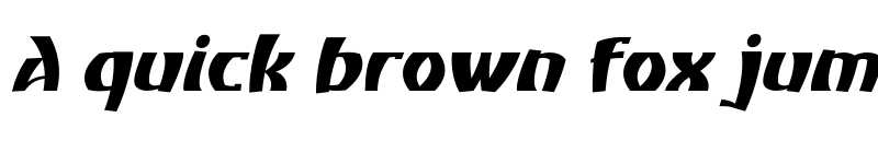 Preview of Atiku personal use Bold Slanted font