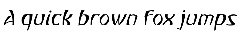 Preview of Atiku personal use Thin Slanted font