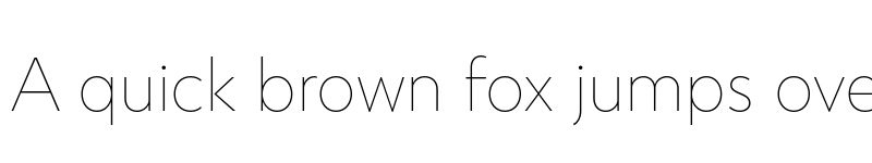 Preview of Atlan Thin font