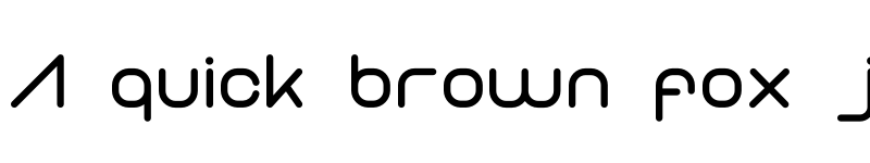 Preview of Atomed Regular font