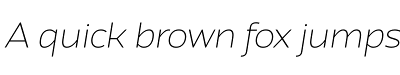 Preview of Atozimple ExtraLight Italic font