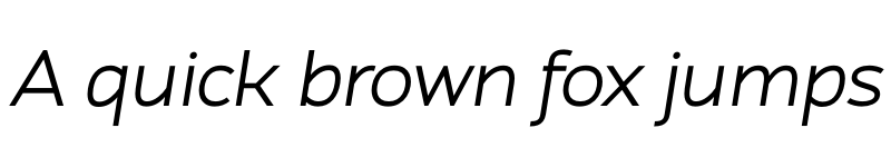 Preview of Atozimple Italic font