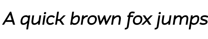 Preview of Atozimple SemiBold Italic font