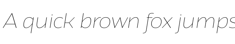 Preview of Atozimple Thin Italic font