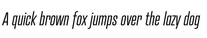 Preview of Atrament Light Italic font