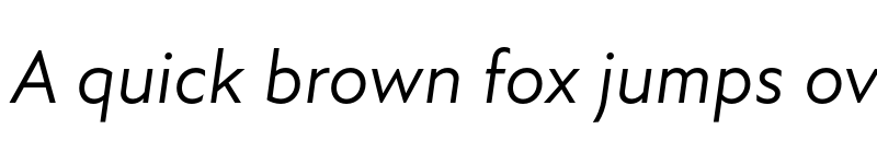 Preview of Atten New Regular Italic font