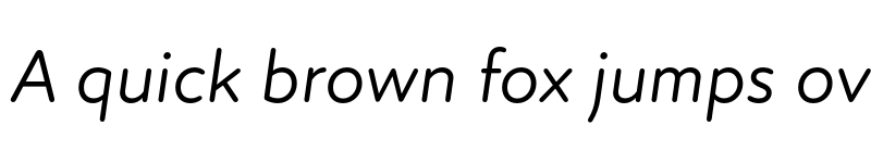 Preview of Atten Round New Regular Italic font