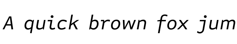 Preview of Attribute Text Italic font