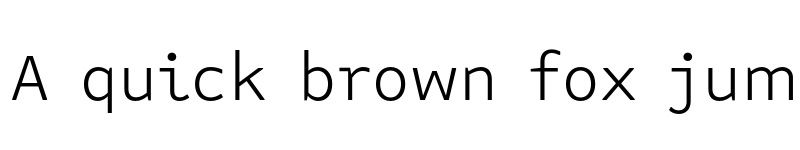 Preview of Attribute Text Light font