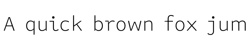 Preview of Attribute Text Xlight font