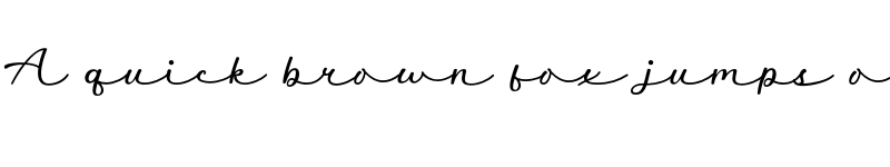 Preview of Auckland Signature Regular font