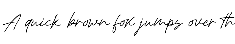 Preview of August July Regular font