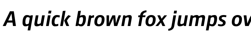 Preview of August Sans Reduced 66 Medium Italic font