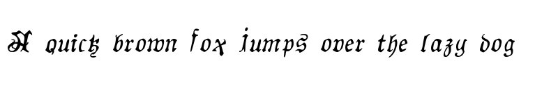 Preview of AuldMagick Italic font