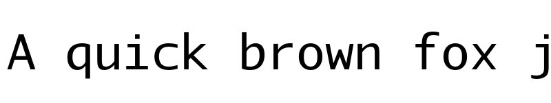 Preview of Aurulent Sans Mono Regular font