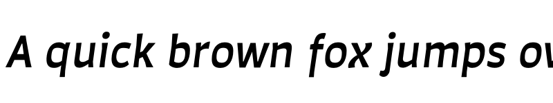 Preview of Auster Medium Italic font