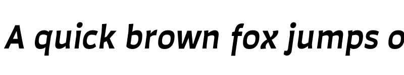 Preview of Auster SemiBold Italic font