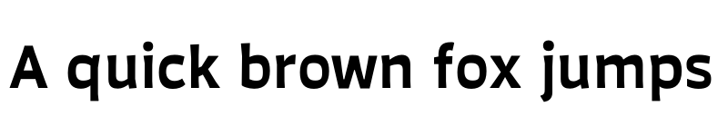 Preview of Auster SemiBold font