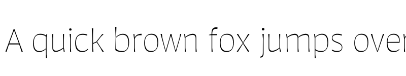 Preview of Auster Thin font