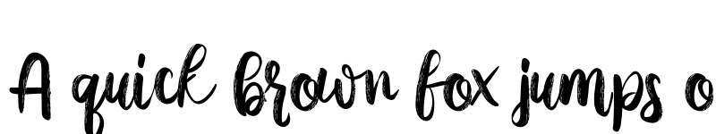 Preview of Austhina Brush Calligraphy Scratch Regular font
