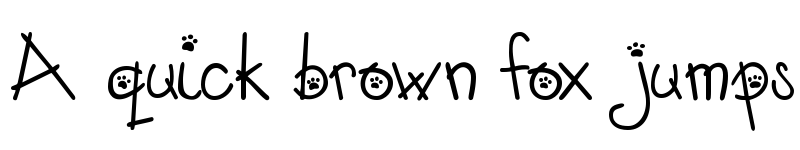 Preview of Austie Bost Kitten Klub Regular font