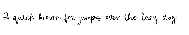 Preview of Authora Handwriting Regular font
