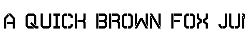 Preview of Autobahn Stencil Regular font