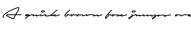 Preview of Autografia PERSONAL USE ONLY Medium font