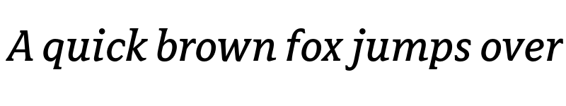 Preview of Avance Pro Italic font