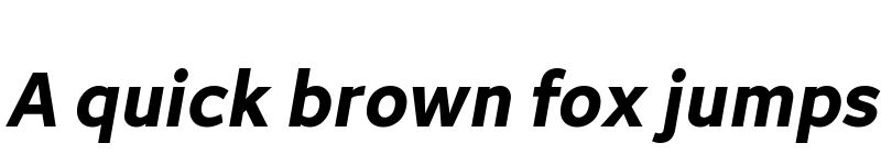 Preview of Avancement 2020 Bold Italic font