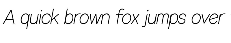 Preview of AVELINO MTL Light Italic font