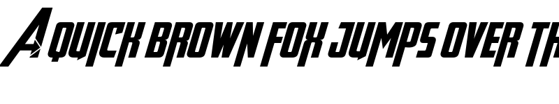 Preview of Avengeance Heroic Avenger Italic font