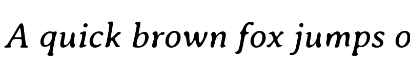 Preview of Averia Serif GWF Italic font